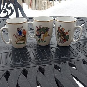 Vintage Favolina Porcelain Mugs